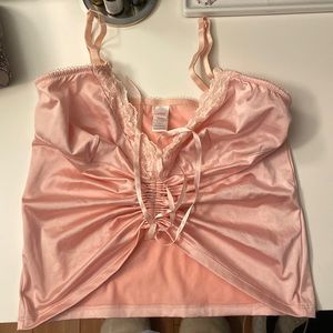 .vie silky ruched camisole